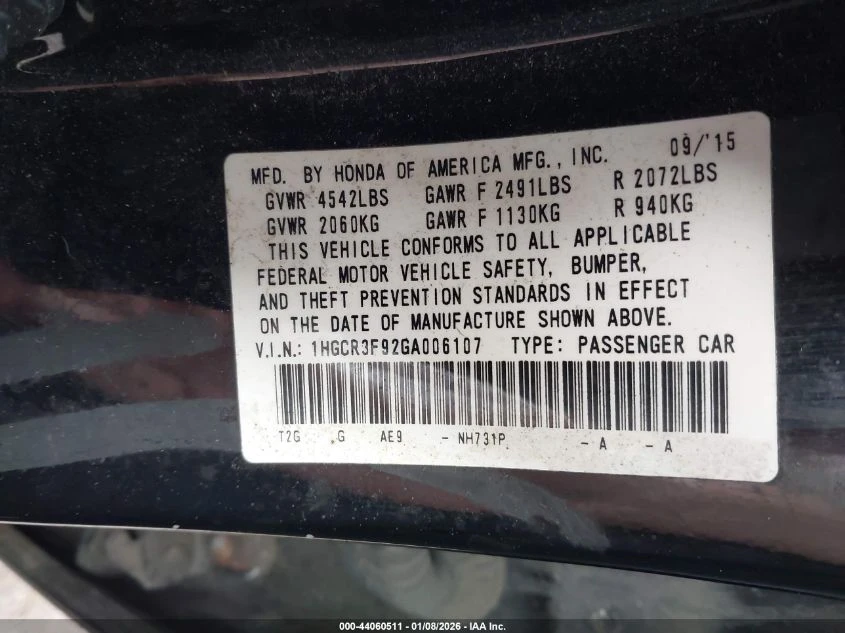 Honda Accord 3.5L V-6 VVT, 278HP Front Wheel Drive | Mobile.bg � ����������� 14