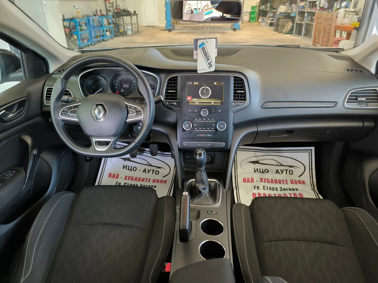 Renault Megane 1, 5DCi-120к.с.-6скорости, НАВИ, КАНЕРА, LED, ЕВРО, снимка 10 - Автомобили и джипове - 53800885