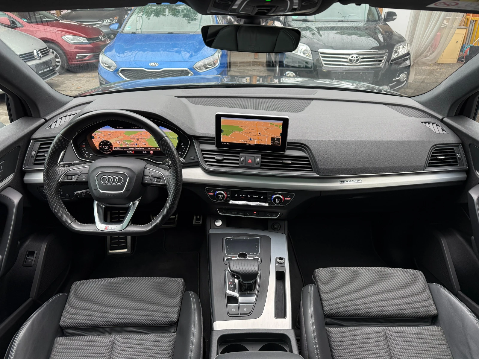 Audi Q5 190кс* VIRTUAL* S-LINE* СЕРВИЗНА КНИЖКА С ПЪЛНА ИС - изображение 10