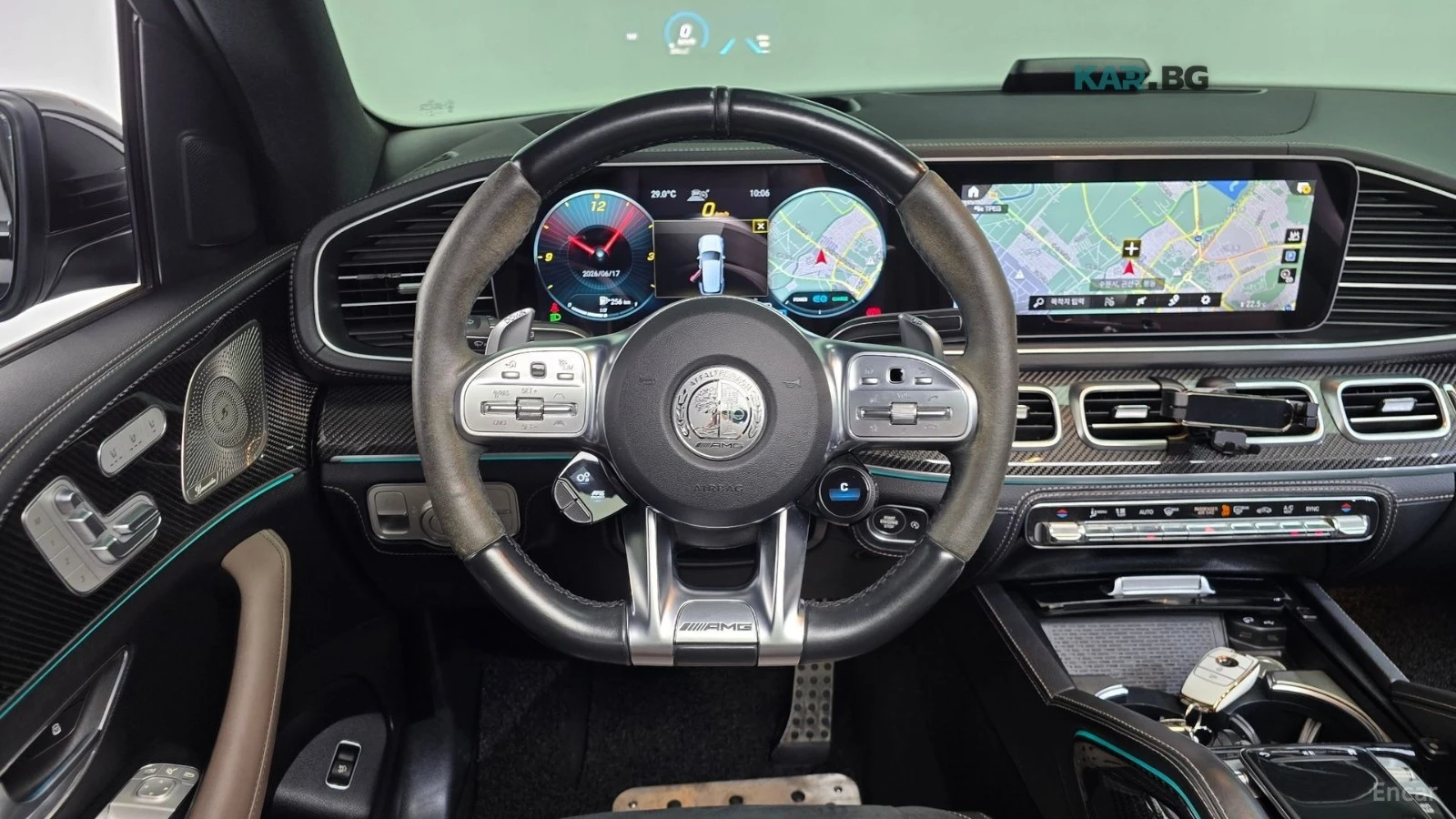 Mercedes-Benz GLE 53 4MATIC КОЖА* ПОДГРЕВ* ОБДУХВ* BURMASTER* PANO* 360* HEAD, снимка 12 - Автомобили и джипове - 54986825