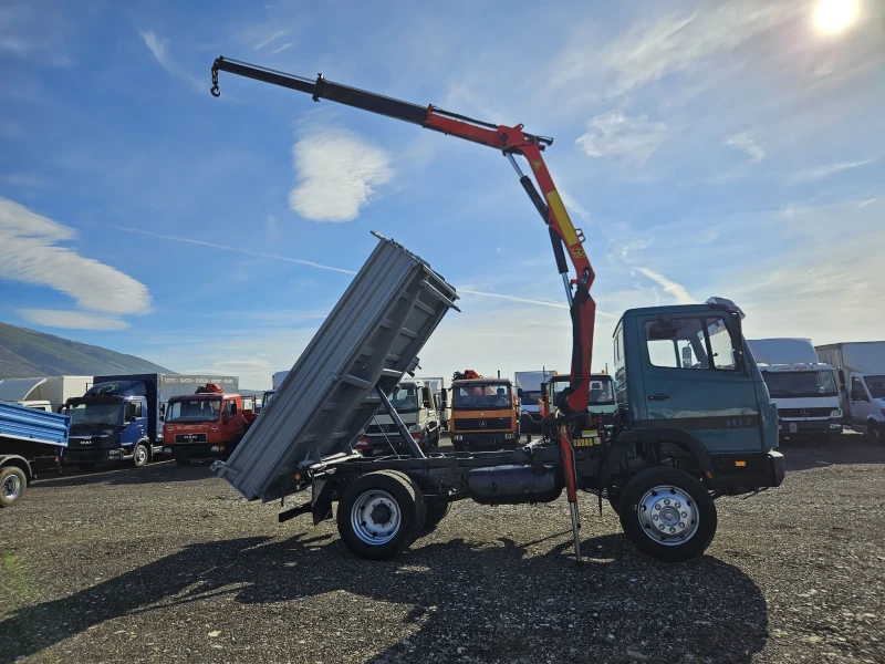 Mercedes-Benz 1117 Самосвал + Кран, снимка 6 - Камиони - 47576407