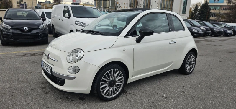 Fiat 500 0, 9i* AUTOMATIC* EURO6* CABRIO* WHITE PEARL* , снимка 4 - Автомобили и джипове - 52403415