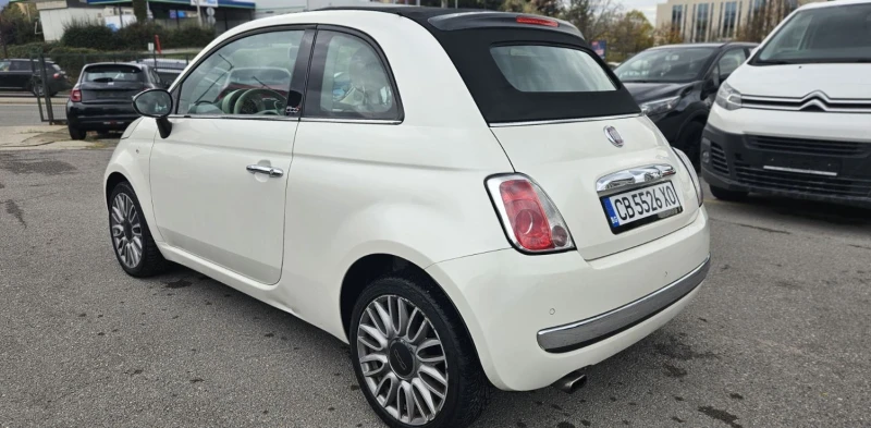 Fiat 500 0, 9i* AUTOMATIC* EURO6* CABRIO* WHITE PEARL* , снимка 2 - Автомобили и джипове - 52403415