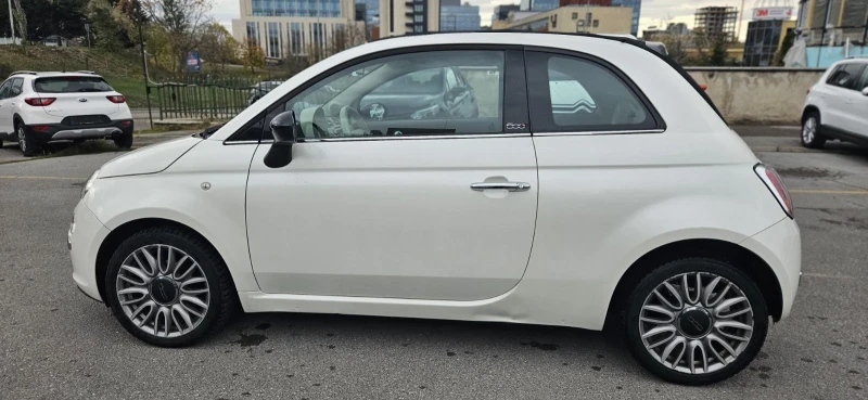 Fiat 500 0, 9i* AUTOMATIC* EURO6* CABRIO* WHITE PEARL* , снимка 3 - Автомобили и джипове - 52403415