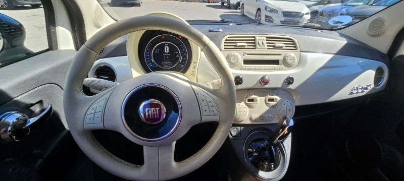 Fiat 500 0, 9i* AUTOMATIC* EURO6* CABRIO* WHITE PEARL* , снимка 13 - Автомобили и джипове - 52403415