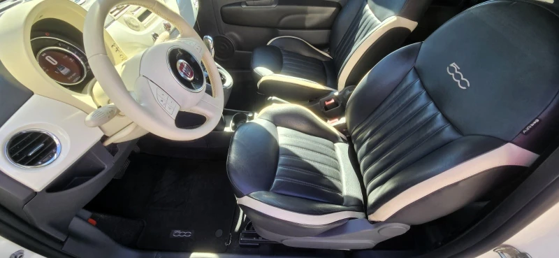 Fiat 500 0, 9i* AUTOMATIC* EURO6* CABRIO* WHITE PEARL* , снимка 12 - Автомобили и джипове - 52403415
