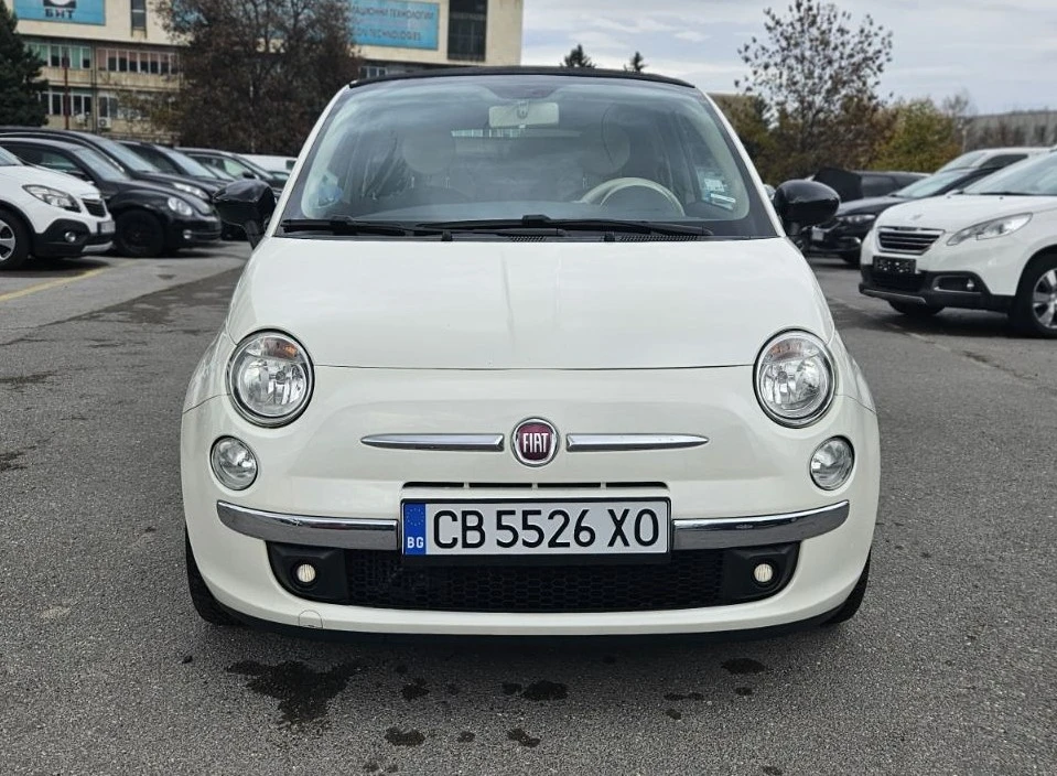 Fiat 500 0, 9i* AUTOMATIC* EURO6* CABRIO* WHITE PEARL* , снимка 1