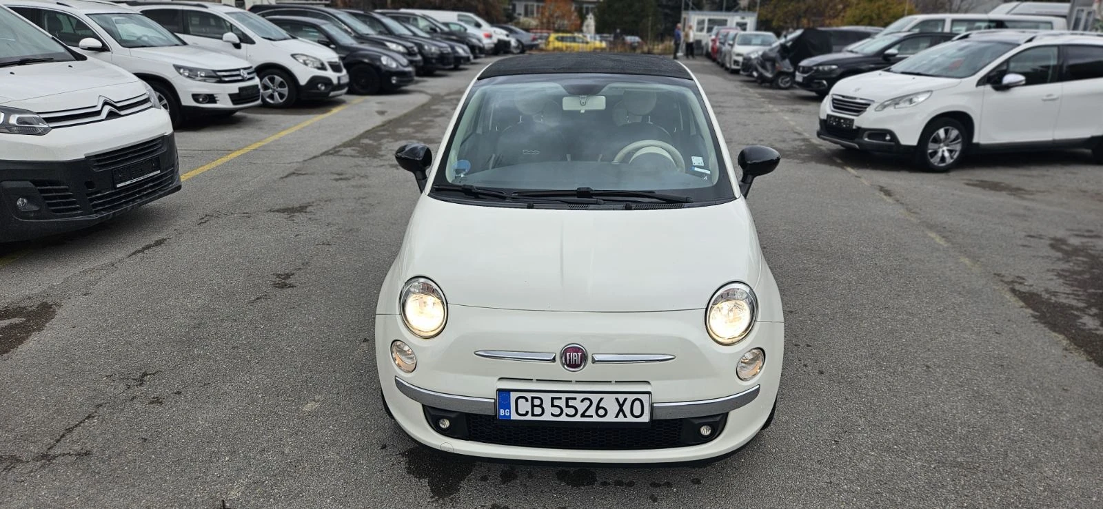 Fiat 500 0, 9i* AUTOMATIC* EURO6* CABRIO* WHITE PEARL*  | Mobile.bg   6