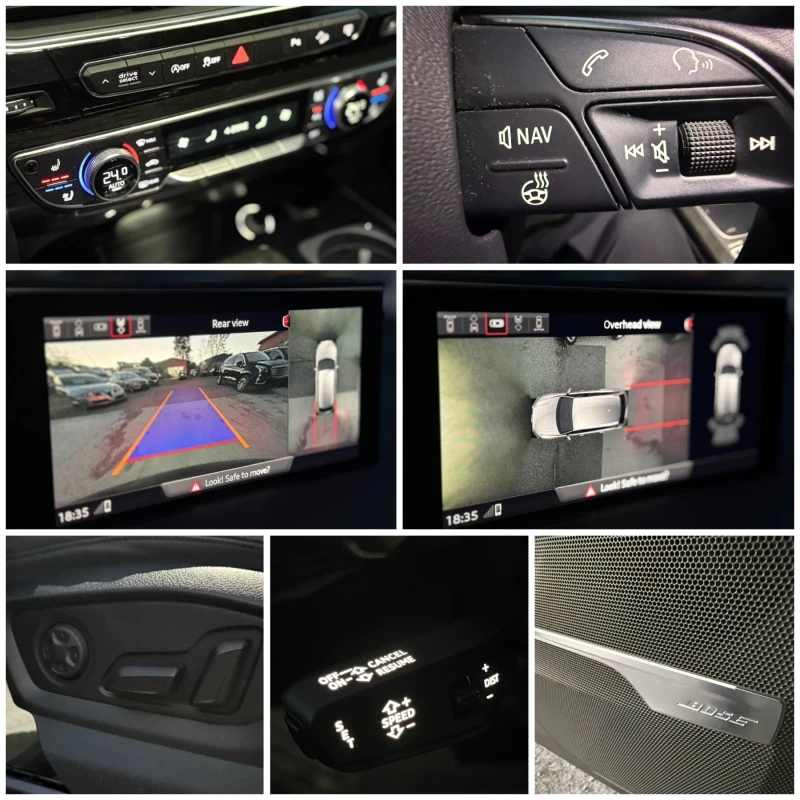 Audi Q7 BOSE* ОБДУХВАНЕ* КАМЕРА* ПАНОРАМА* DISTR* 7МЕСТА, снимка 17 - Автомобили и джипове - 52226361