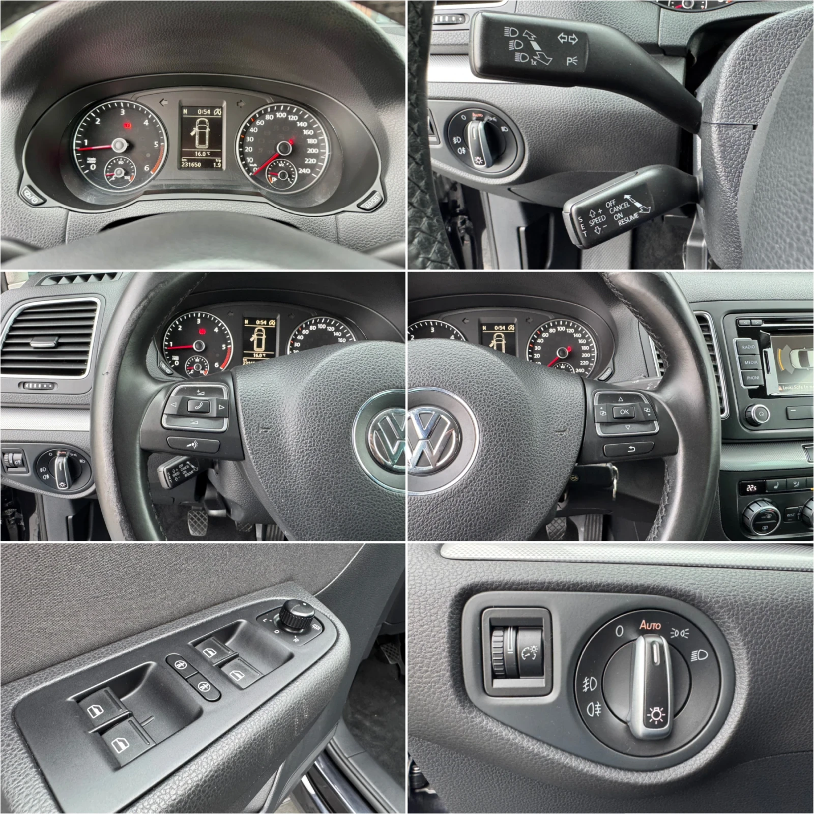 VW Sharan 4Motion* Navi* Подгрев* Лизинг, снимка 13 - Автомобили и джипове - 56481215