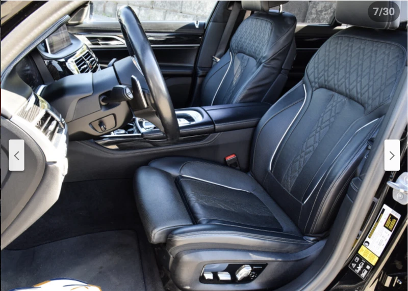 BMW 750 M* SPORT* XDRIVE* HARMON* KARDON* МАСАЖ* ХЕДЪП* ПА, снимка 12 - Автомобили и джипове - 52512435