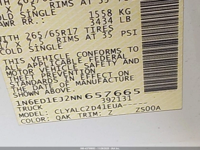 Nissan Frontier 3.8l Sv 4X2, снимка 9 - Автомобили и джипове - 53396128