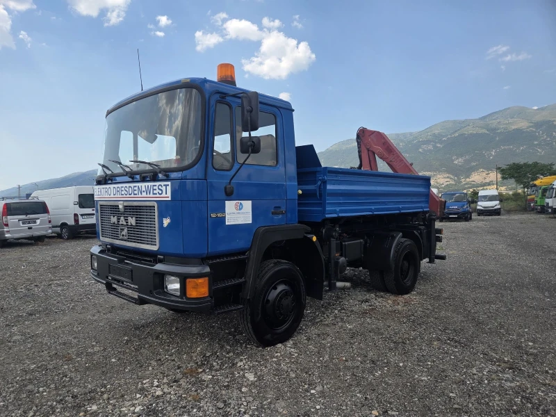 Man 12.222 12.192, КРАН + САМОСВАЛ, 4 Х 4 , снимка 11 - Камиони - 50813807