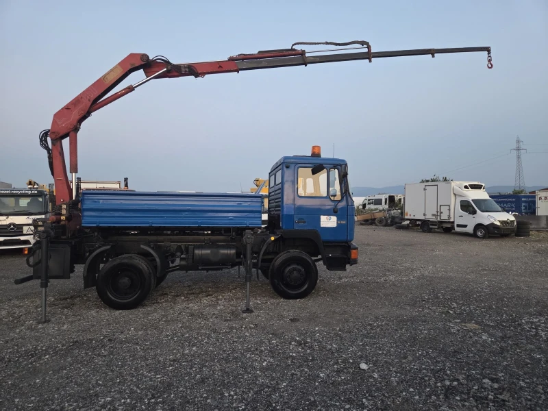 Man 12.222 12.192, КРАН + САМОСВАЛ, 4 Х 4 , снимка 7 - Камиони - 50813807