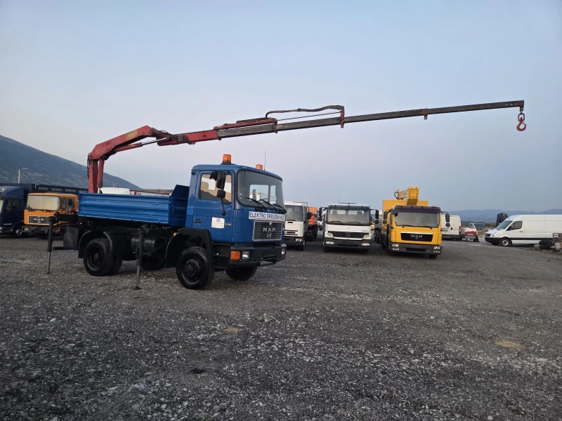 Man 12.222 12.192, КРАН + САМОСВАЛ, 4 Х 4 , снимка 2 - Камиони - 50813807