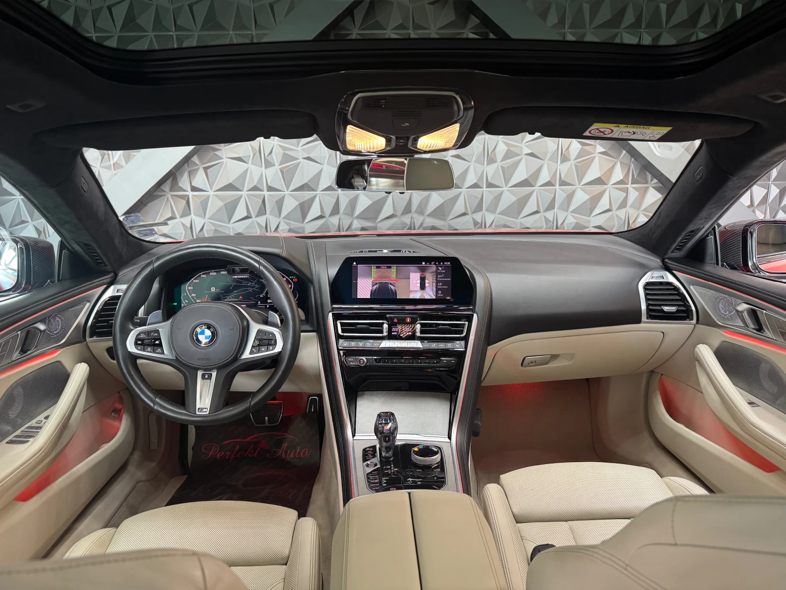 BMW 850 i xDrive FULL Екстри * SWAROVSKI* BOW&WILK* ПАНОРА - изображение 7