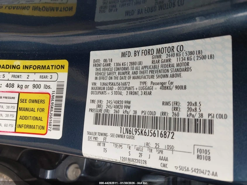 Lincoln Continental 3.7L V-6 DOHC, VVT, 305HP Front Wheel Drive, снимка 9 - Автомобили и джипове - 53939514