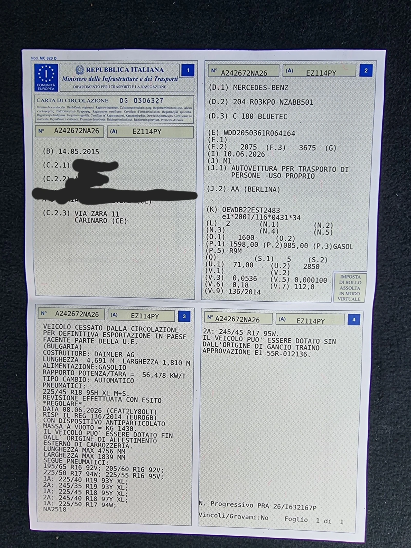 Mercedes-Benz C 180 C 180 116ks, снимка 17 - Автомобили и джипове - 55103551