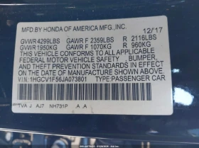 Honda Accord 1.5l Ex-L, снимка 9 - Автомобили и джипове - 53661627