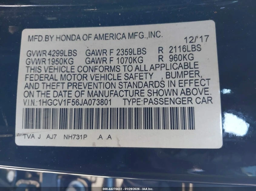 Honda Accord 1.5l Ex-L - изображение 9