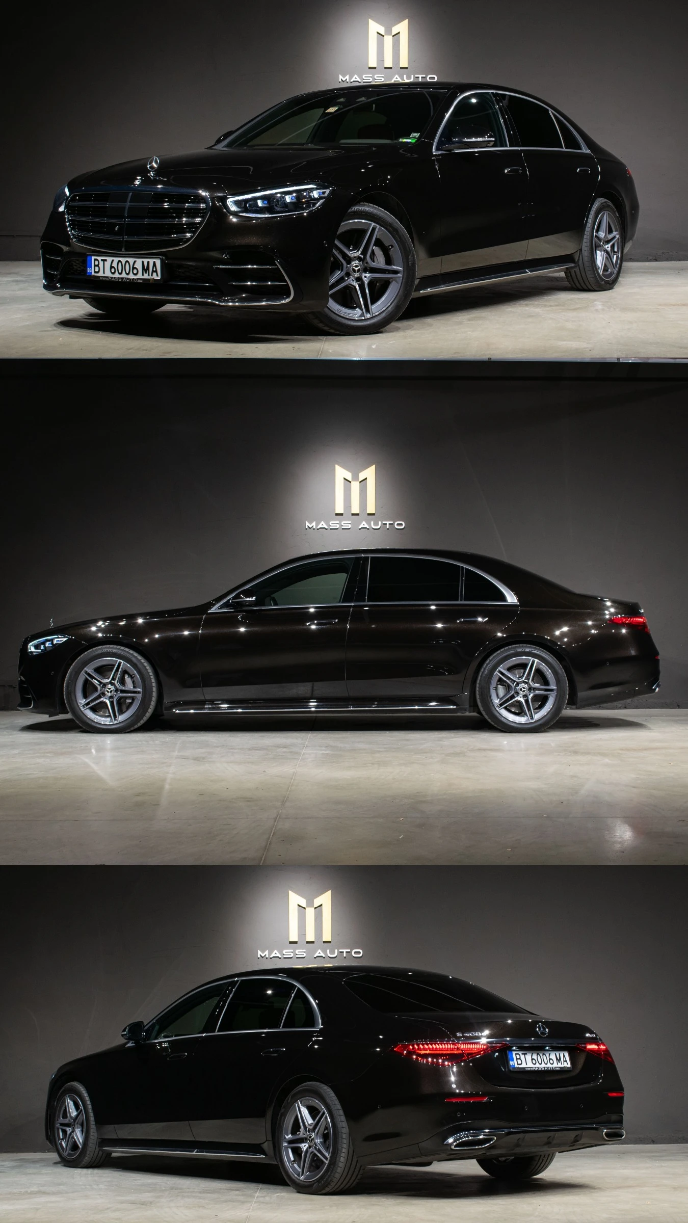 Mercedes-Benz S 400 d/4Matic/9G/AMG/Airmatic/В ГАРАНЦИЯ, снимка 3 - Автомобили и джипове - 55380260