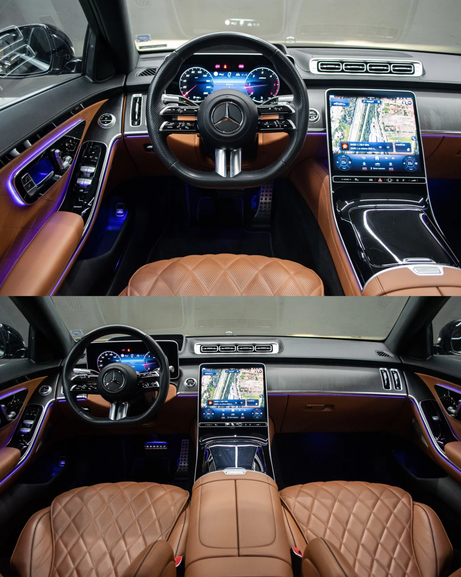 Mercedes-Benz S 400 d/4Matic/9G/AMG/Airmatic/В ГАРАНЦИЯ, снимка 5 - Автомобили и джипове - 55380260