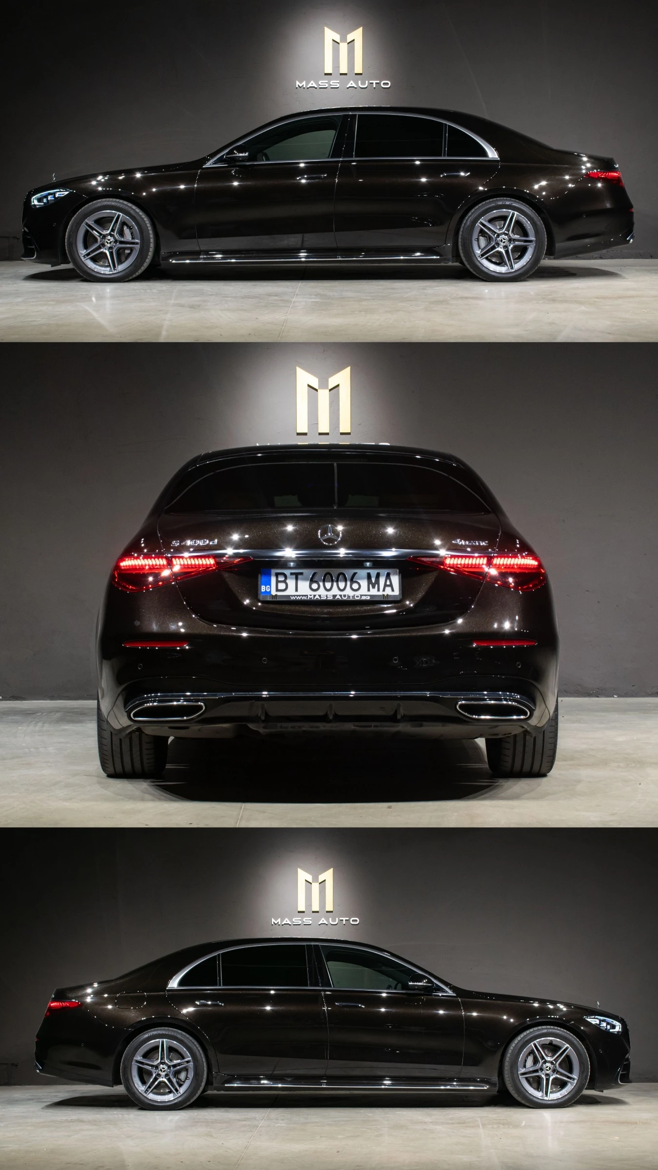 Mercedes-Benz S 400 d/4Matic/9G/AMG/Airmatic/В ГАРАНЦИЯ, снимка 4 - Автомобили и джипове - 55380260
