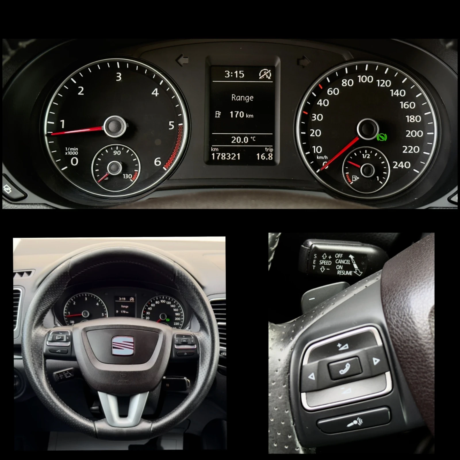 Seat Alhambra 2.0TDi DSG* XENON* NAVI* ПАНОРАМА, снимка 16 - Автомобили и джипове - 54152095