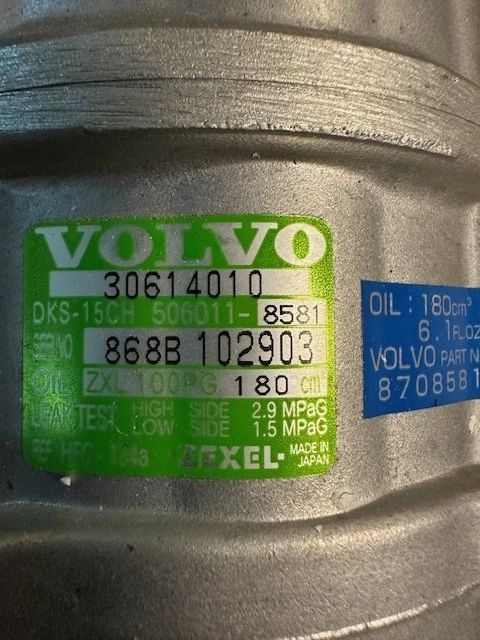 Компресор за климатик ZEXEL за Volvo, снимка 2 - Части - 50483042
