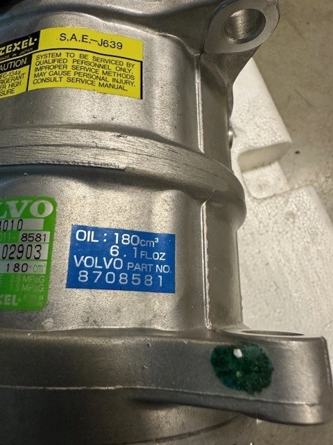 Компресор за климатик ZEXEL за Volvo, снимка 3 - Части - 50483042