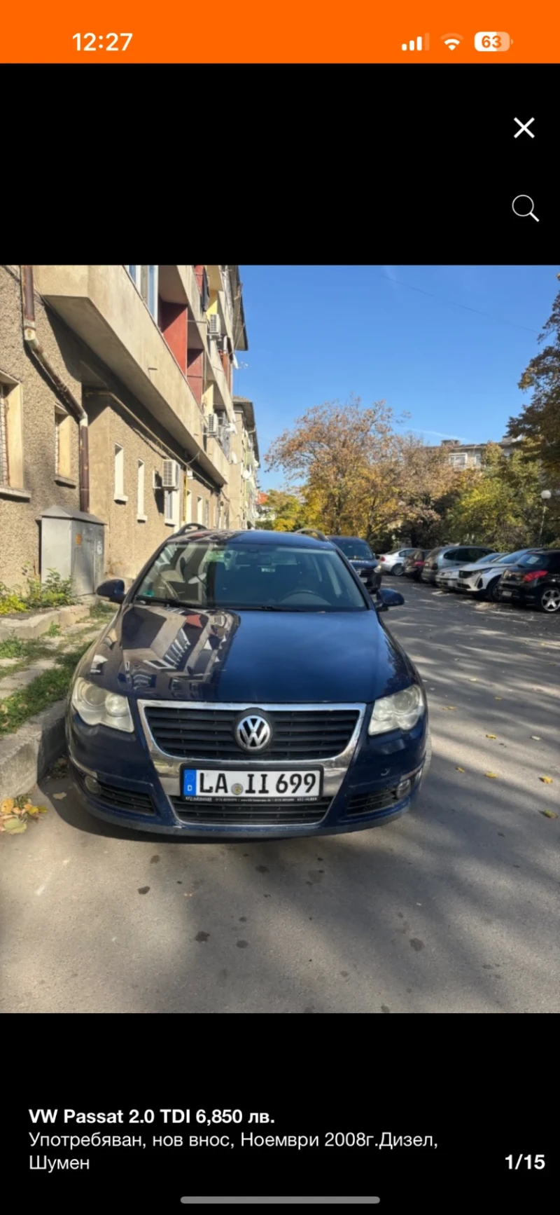 VW Passat, снимка 1 - Автомобили и джипове - 48657985