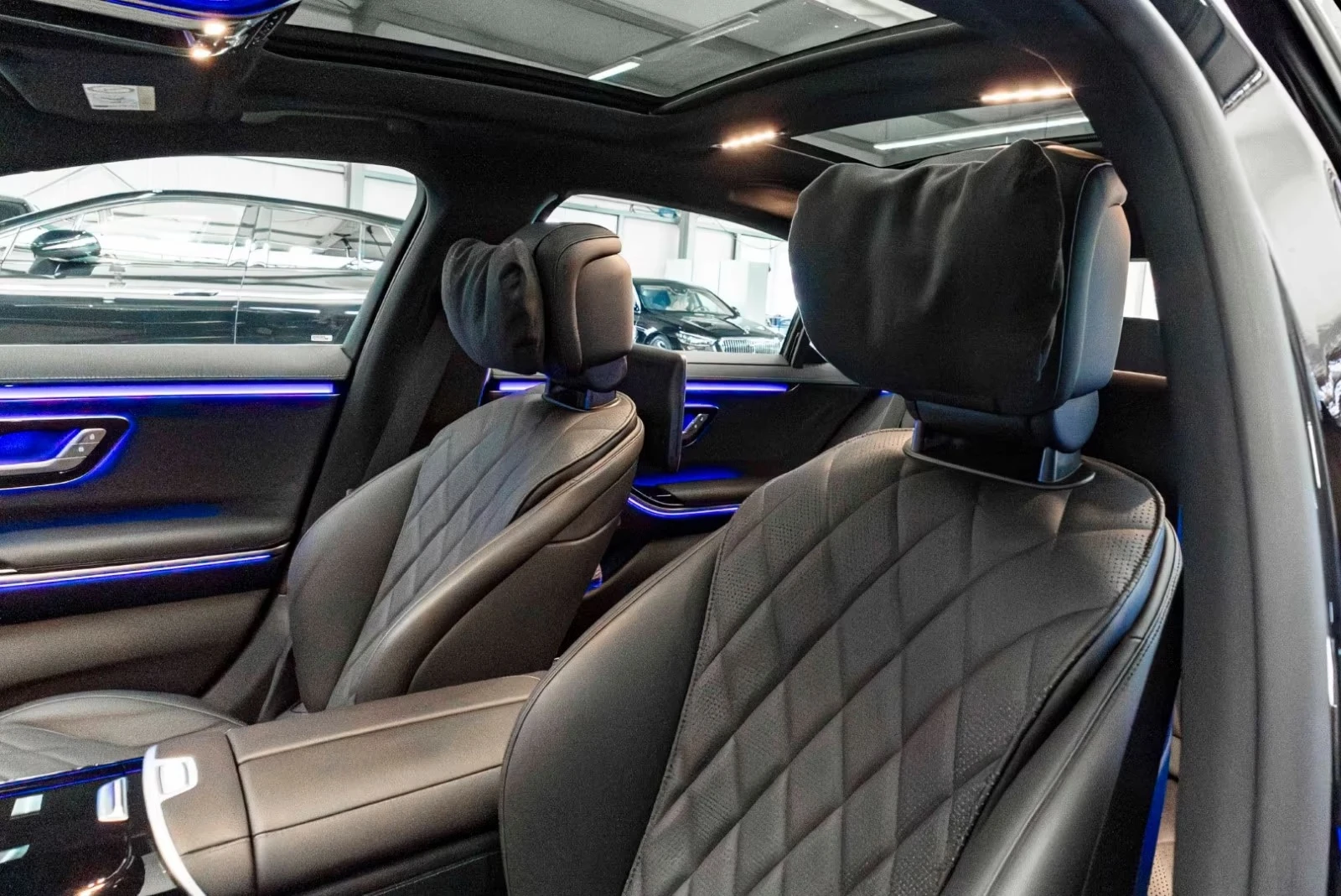 Mercedes-Benz S 450 d 4-MATIC LONG AMG TV BURMESTER PANORAMA, снимка 9 - Автомобили и джипове - 54194496