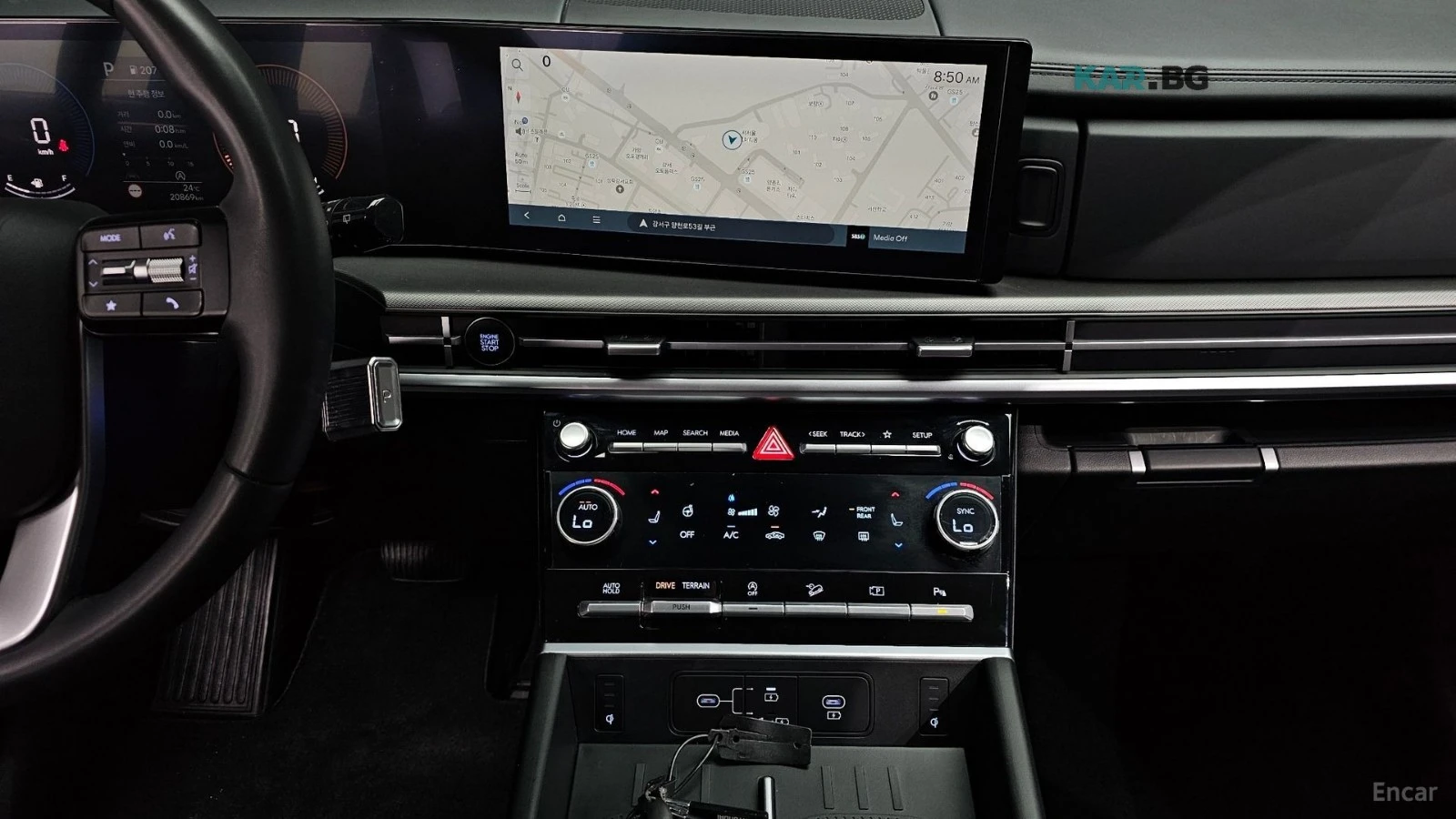 Hyundai Santa fe 2.5T Exclusive 4x4* DISTRONIC* ПОДГРЕВ* ОБДУХВАНЕ*, снимка 11 - Автомобили и джипове - 56183704