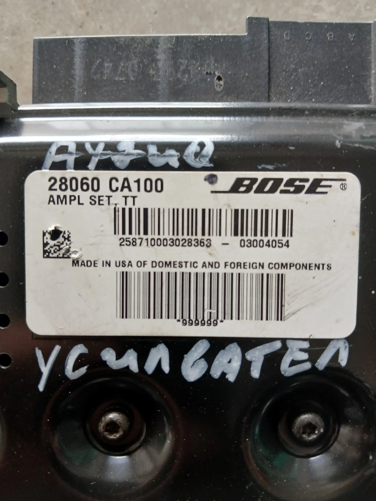 28060 CA100 усилвател музика Nissan Murano , снимка 2 - Части - 54883677