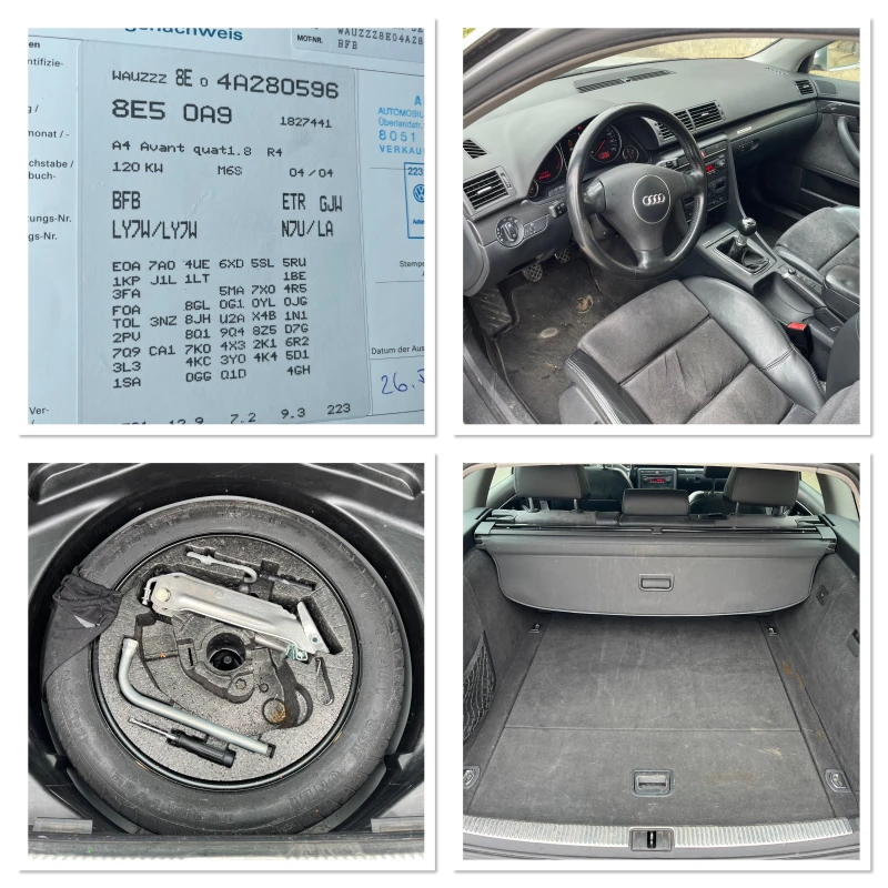 Audi A4 1.8T BFB 4X4 6 скорости, снимка 16 - Автомобили и джипове - 49846052