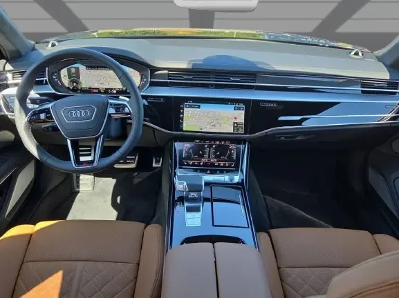 Audi A8 60 TFSIe Quattro = S-line = Black Optics Гаранция, снимка 10 - Автомобили и джипове - 55000925