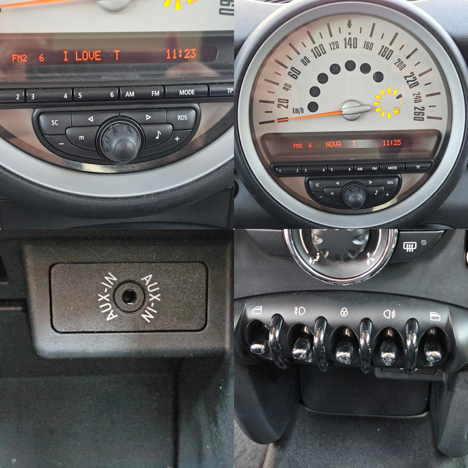 Mini Clubman One/1.6D/6ск./90k.c/ОБСЛУЖЕН/ACC/EURO 5B/ТОП, снимка 14 - Автомобили и джипове - 55101327