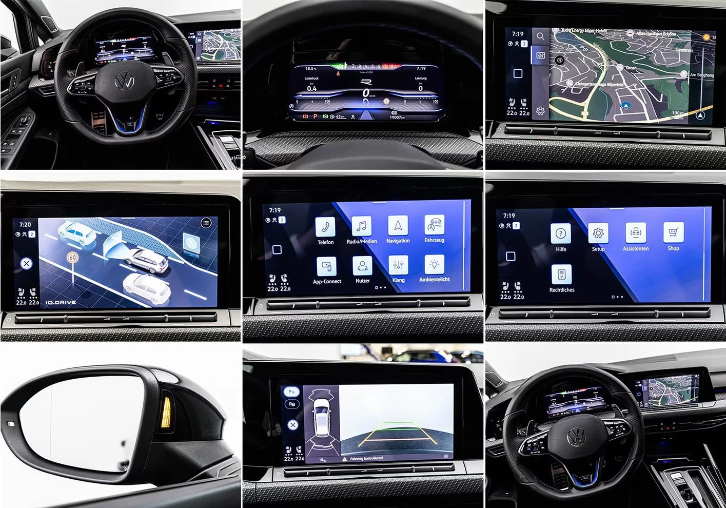 VW Golf R PERFORMANCE/320HP/DSG/PANO/HUD/ACC/CAM/625z, снимка 16 - Автомобили и джипове - 55379701