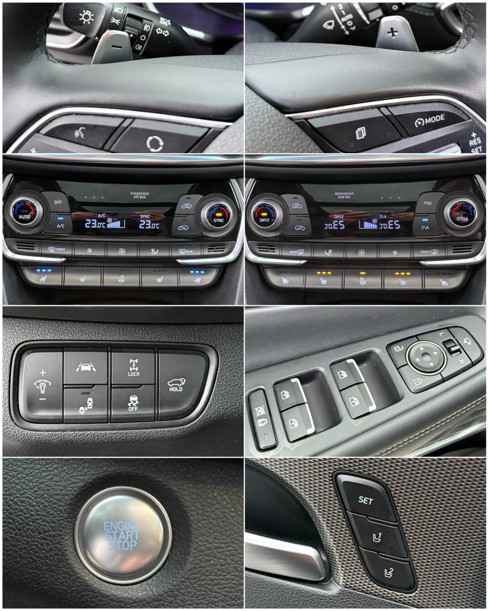 Hyundai Santa fe 4x4#DISTRONIC#OBDUH#PODGREV#PANORAMA#KEYLES#KAMERA, снимка 16 - Автомобили и джипове - 54498572