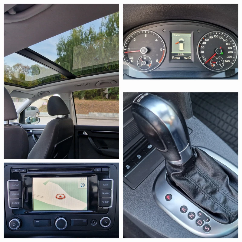 VW Touran 2.0tdi/140к.с./Панорама* Всички екстри* , снимка 15 - Автомобили и джипове - 47464322