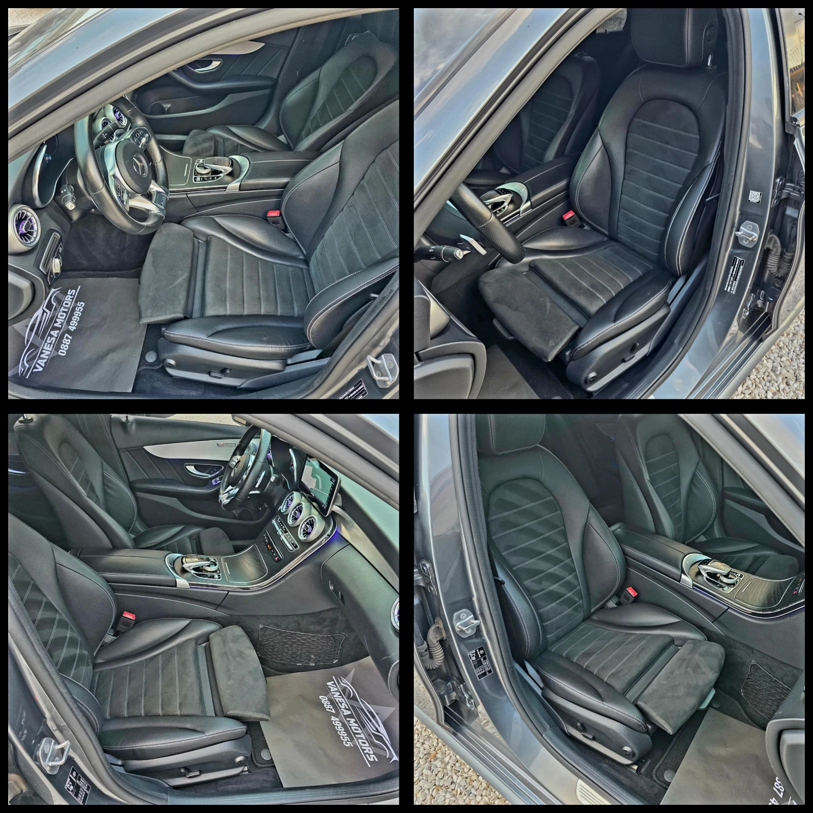 Mercedes-Benz C 220 AMG-Lein Sadow-Lein  C300d 245ks Burmester , снимка 8 - Автомобили и джипове - 55052989