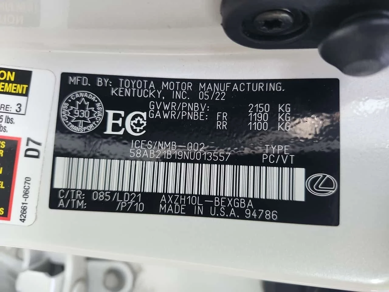 Lexus ES 300 * 300H * CARFAX * Без инциденти * , снимка 16 - Автомобили и джипове - 55275171