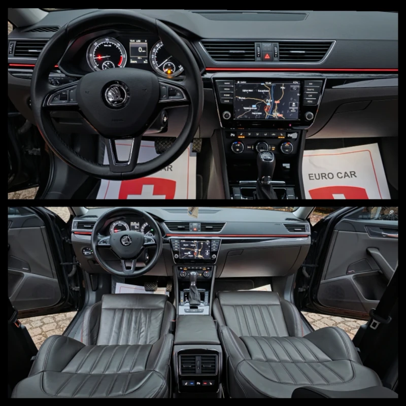 Skoda Superb 2.0TDI * AVTOMAT* L&K* DISTRONIC* CANTON* SWISS, снимка 10 - Автомобили и джипове - 52878807