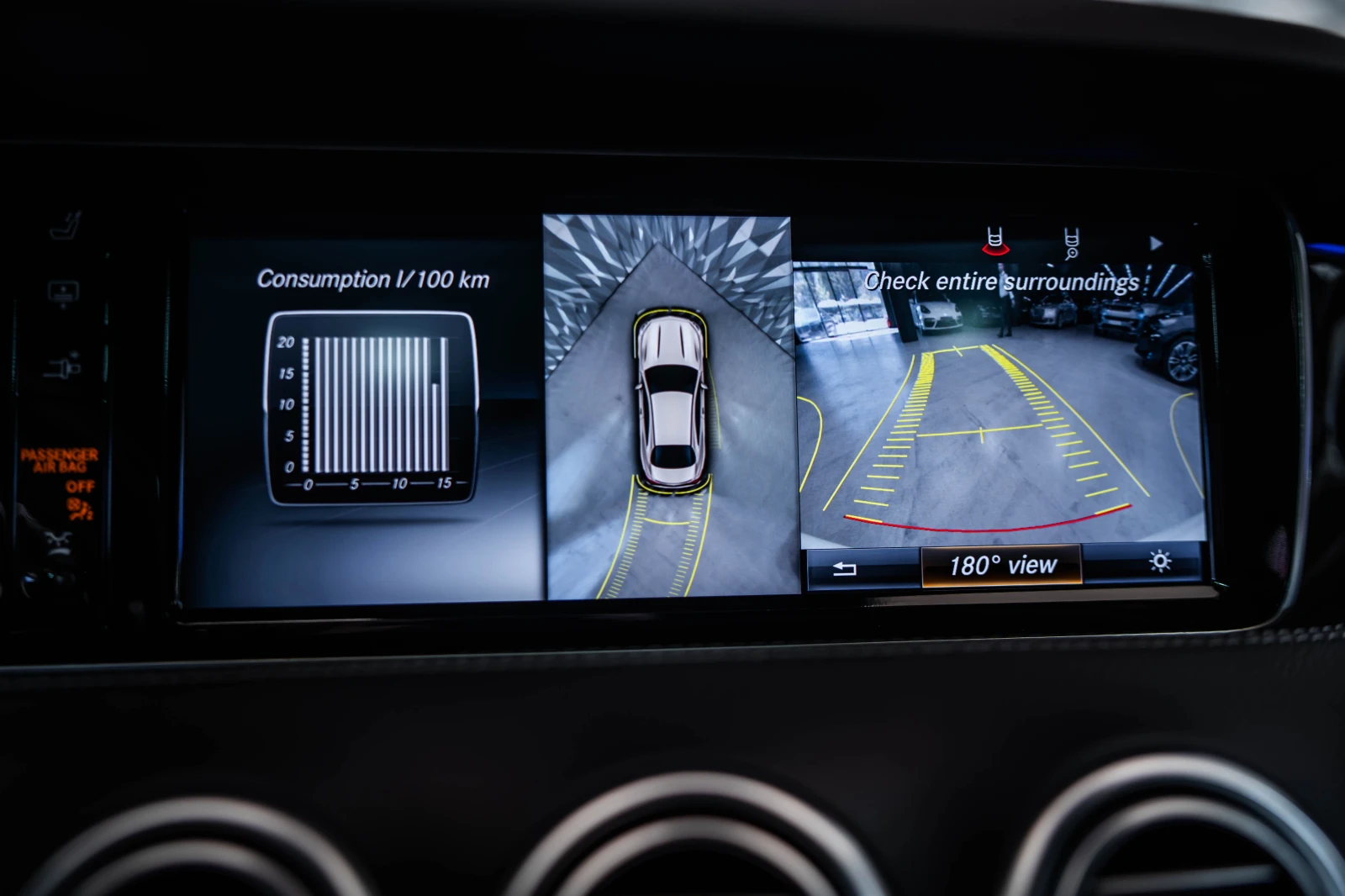 Mercedes-Benz S 500 4M Coupe AMG* Burmester* Dis* 360* KeyGo* LED* Pan, снимка 16 - Автомобили и джипове - 54553880