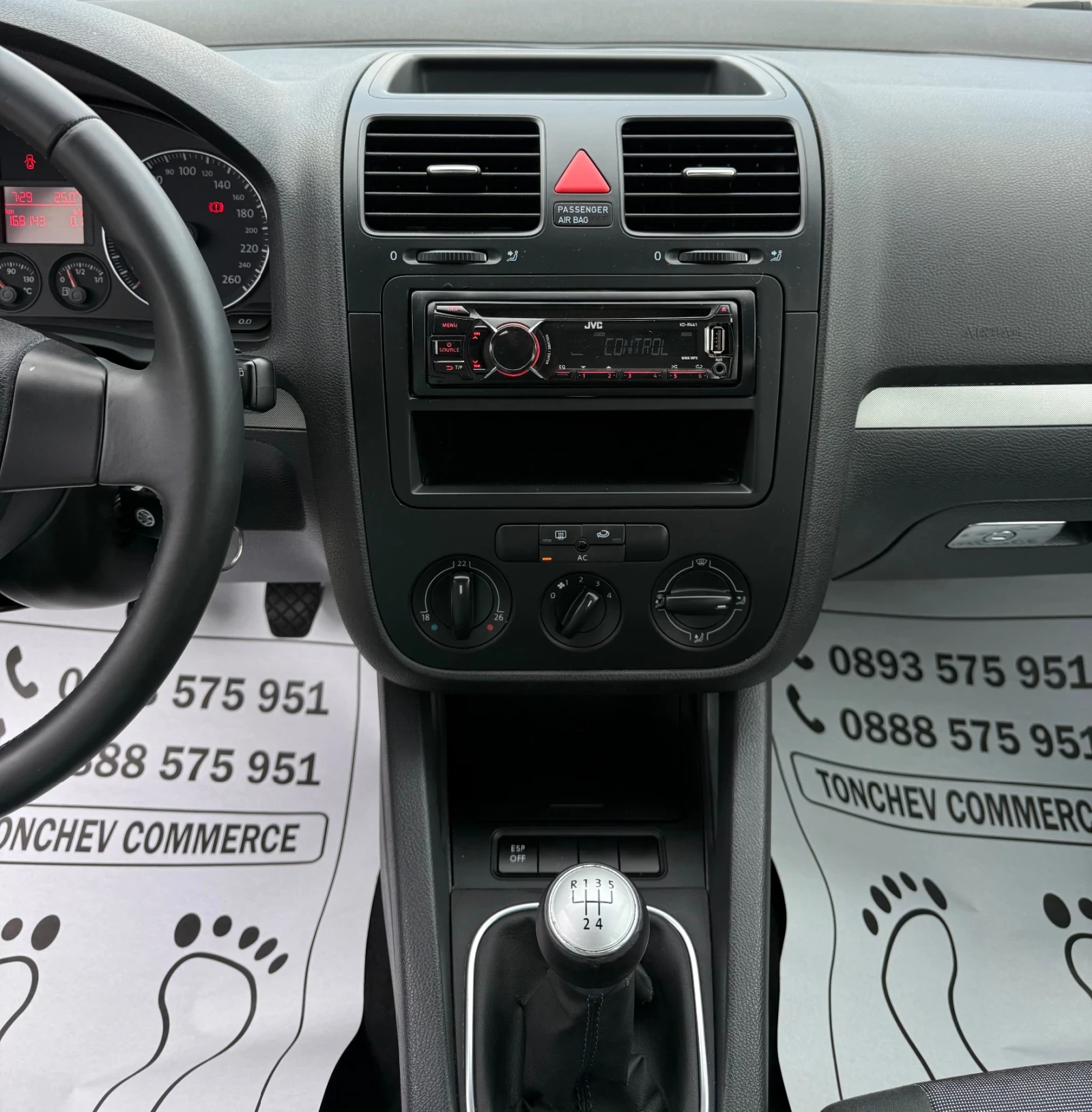 VW Golf 1.6i-168.000km-НАПЪЛНО РЕАЛНИ И ГАРАНТИРАНИ-НОВ, снимка 9 - Автомобили и джипове - 55656632