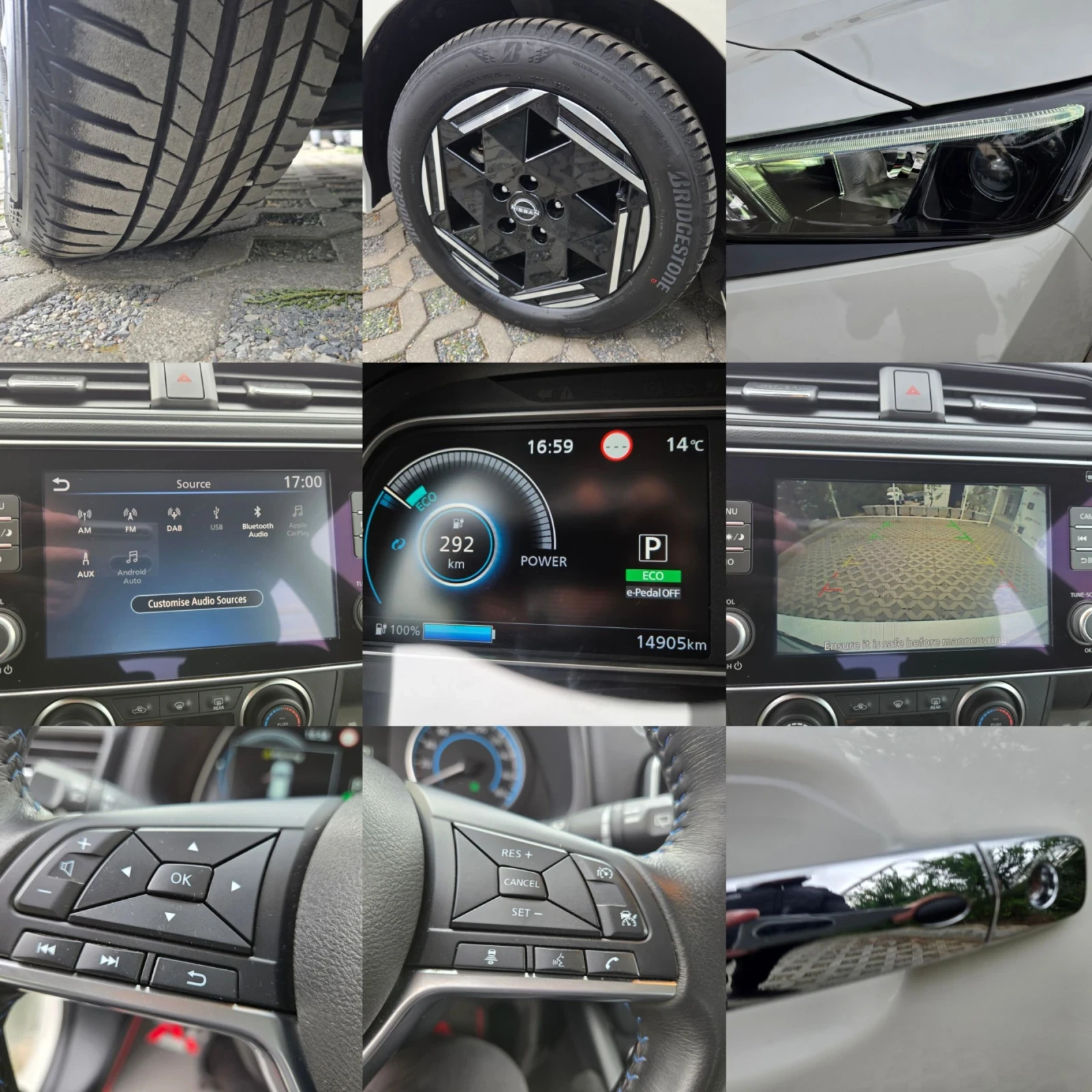 Nissan Leaf  15.000km/MODEL 2024/DISTRONIC/CAM/НОВА!!, снимка 17 - Автомобили и джипове - 56247198