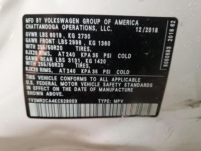 VW Atlas 3.6L 6 All wheel drive - изображение 7