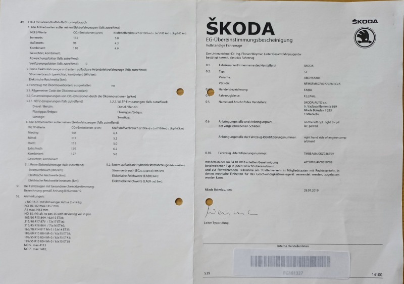 Skoda Fabia 1.0 MPI FACE LIFT, снимка 17 - Автомобили и джипове - 25348281