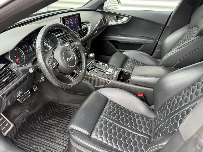 Audi Rs7 4.0V8TFSI+ Bose+ Matrix+ Подгрев+ Шибидах+ Камера, снимка 9 - Автомобили и джипове - 51877781