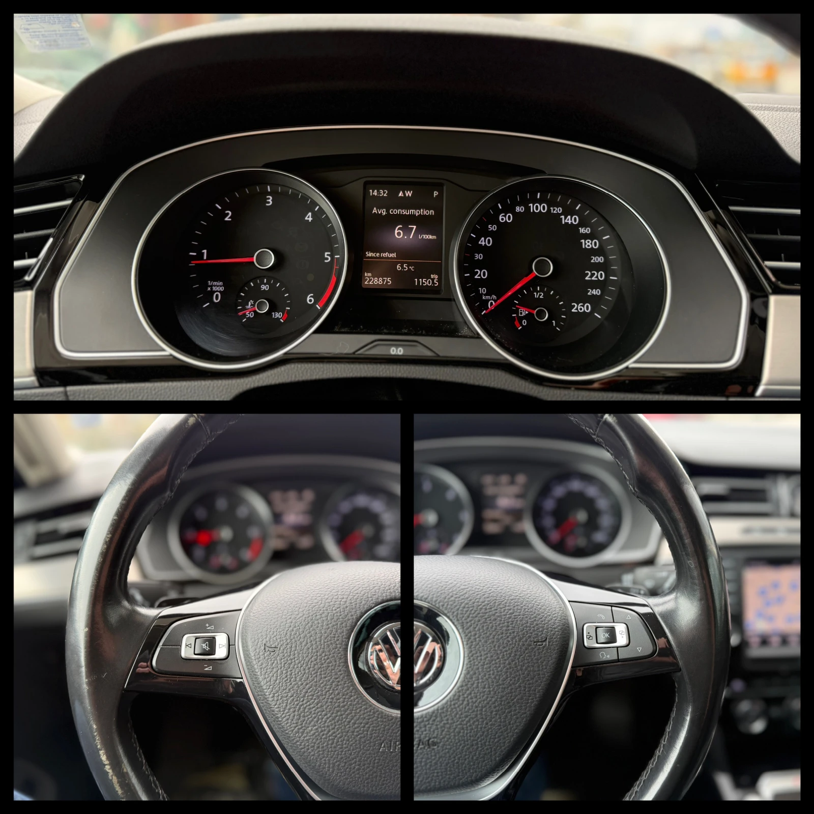 VW Passat 6 МЕСЕЦА ГАРАНЦИЯ/2.0TDI Biturbo 240к.с. 4Motion, снимка 14 - Автомобили и джипове - 54068300